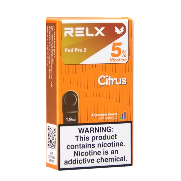 RELX悅刻六代煙彈-Relx6代菸彈-5%尼古丁橘子汽水-實拍圖